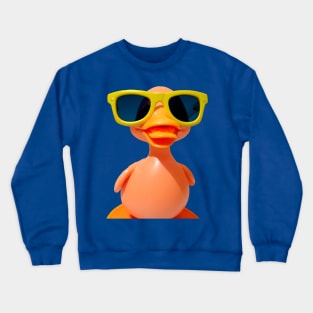 Bath Duck With Sunglasses Crewneck Sweatshirt